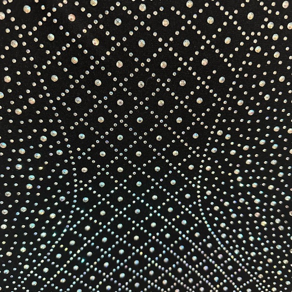 Windsor Black and Silver Embellished Long Sleeve Bodycon Dress NWT - Picture 5 of 8